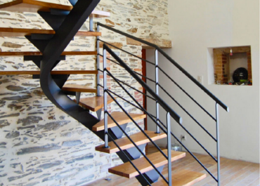 Escalier débillardé